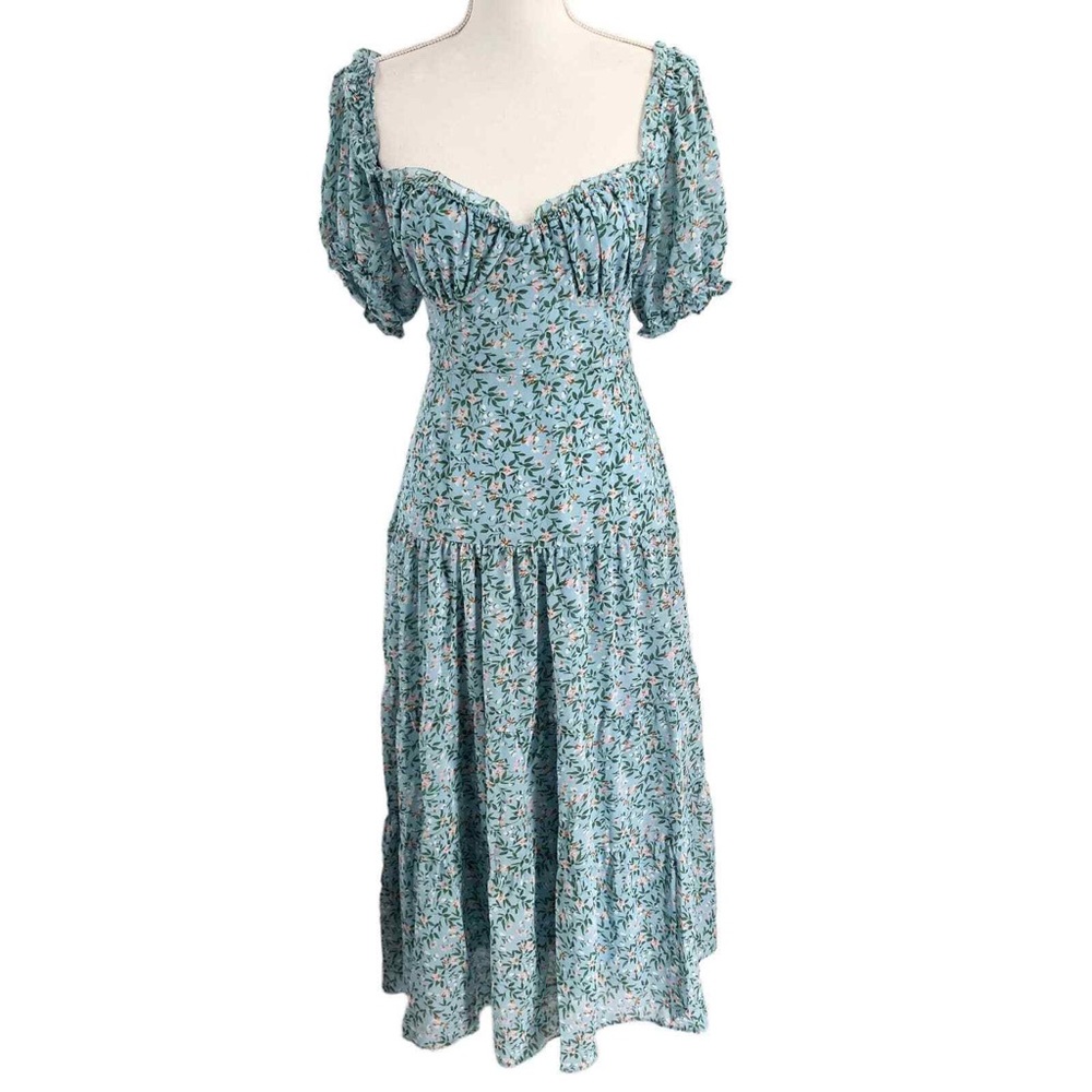 ASTR SWEETHEART MIDI DRESS XS